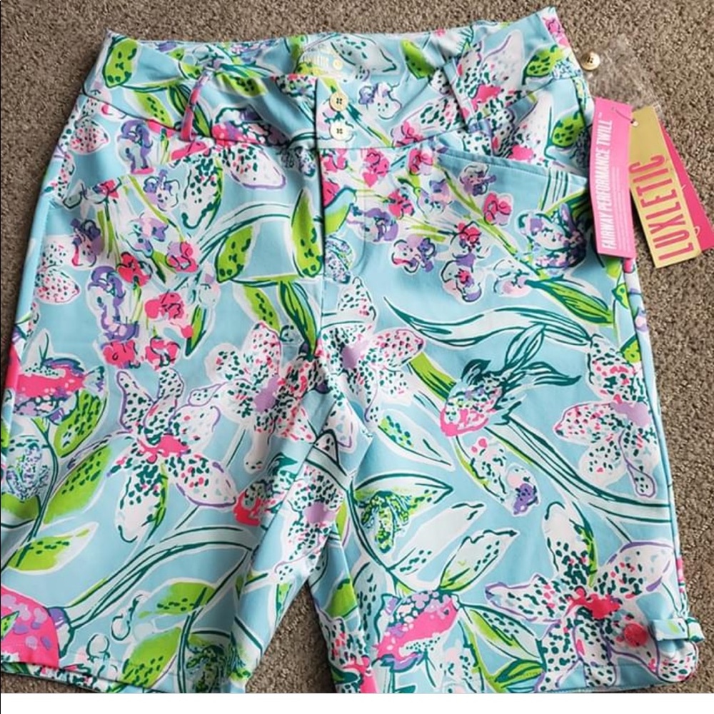 Lilly Pulitzer luxletic shorts NWT size 10